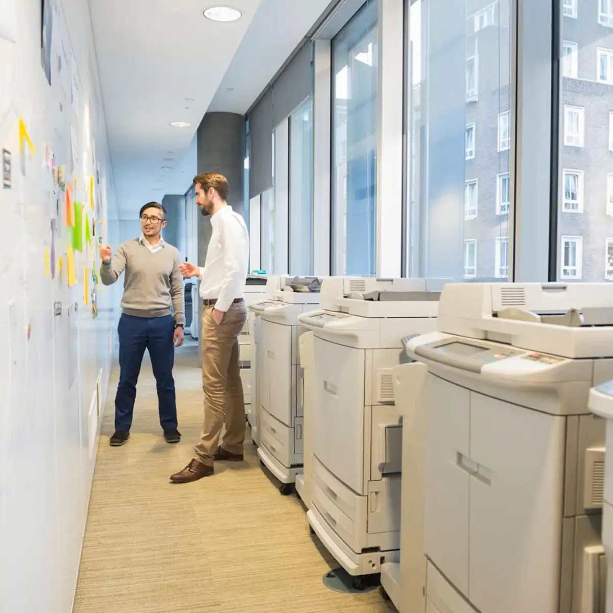 Printers with two men